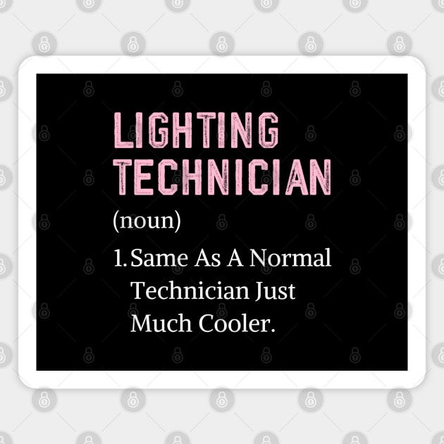 Funny lighting technician christmas women theatre lighting Magnet by Printopedy